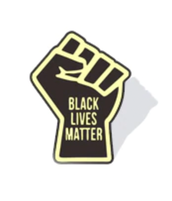 Black Lives Matter Enamel Lapel Support Pin