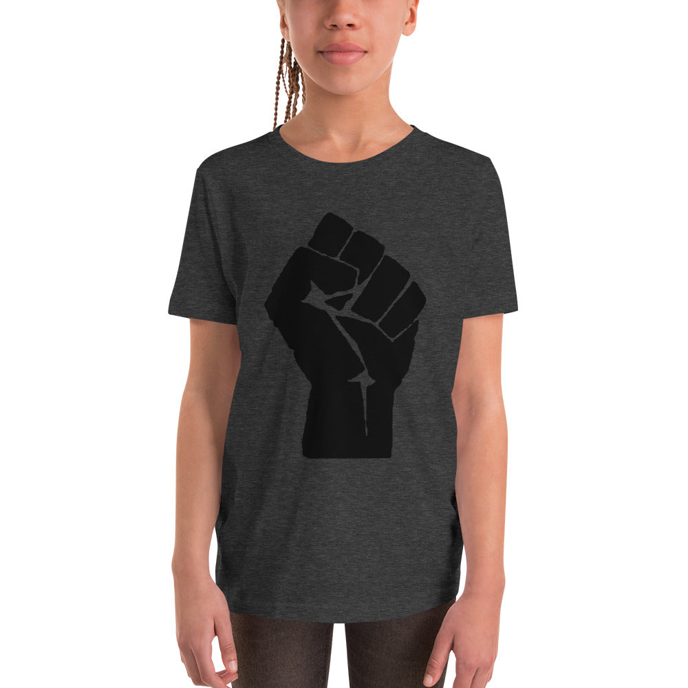 Black Lives Matter Fist Youth Short Sleeve T-Shirt