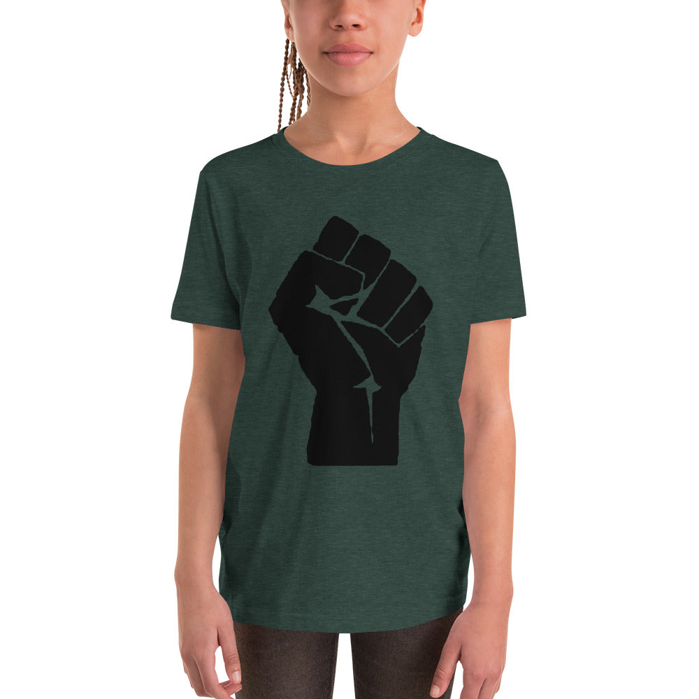 Black Lives Matter Fist Youth Short Sleeve T-Shirt