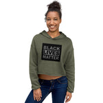 Load image into Gallery viewer, Say Their Names BLM Women&#39;s Crop Hoodie
