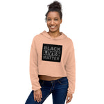 Load image into Gallery viewer, Say Their Names BLM Women&#39;s Crop Hoodie
