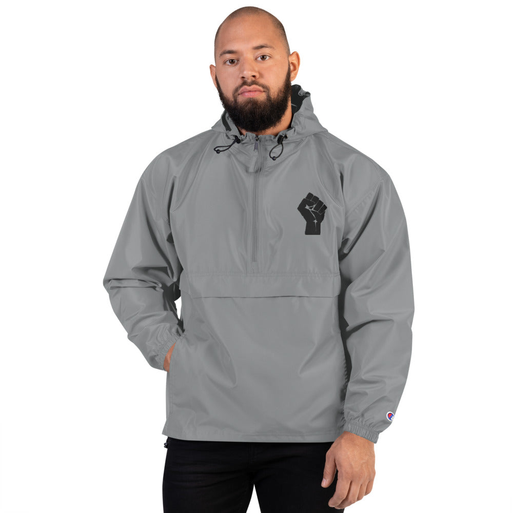 Black Lives Matter Fist Embroidered Champion Jacket