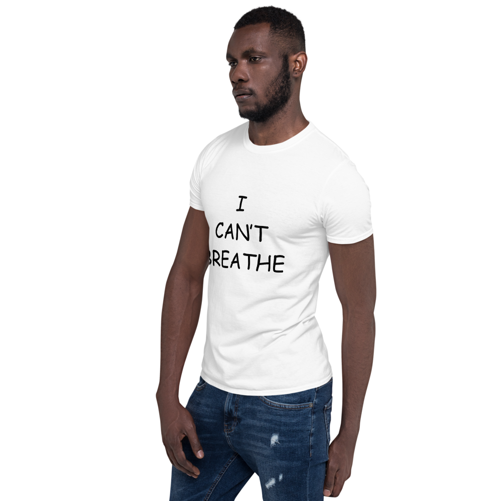 I Can't Breathe BLM White Men's T-Shirt