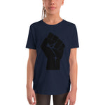 Load image into Gallery viewer, Black Lives Matter Fist Youth Short Sleeve T-Shirt
