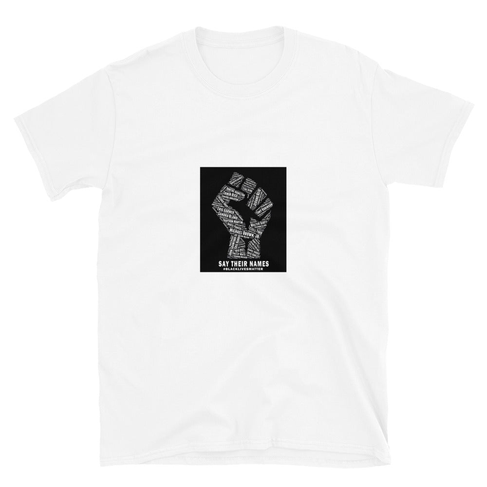 Say Their Names Fist BLM Women's T-Shirt