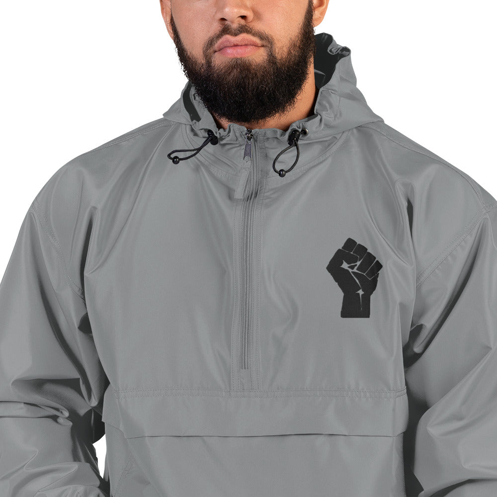 Black Lives Matter Fist Embroidered Champion Jacket
