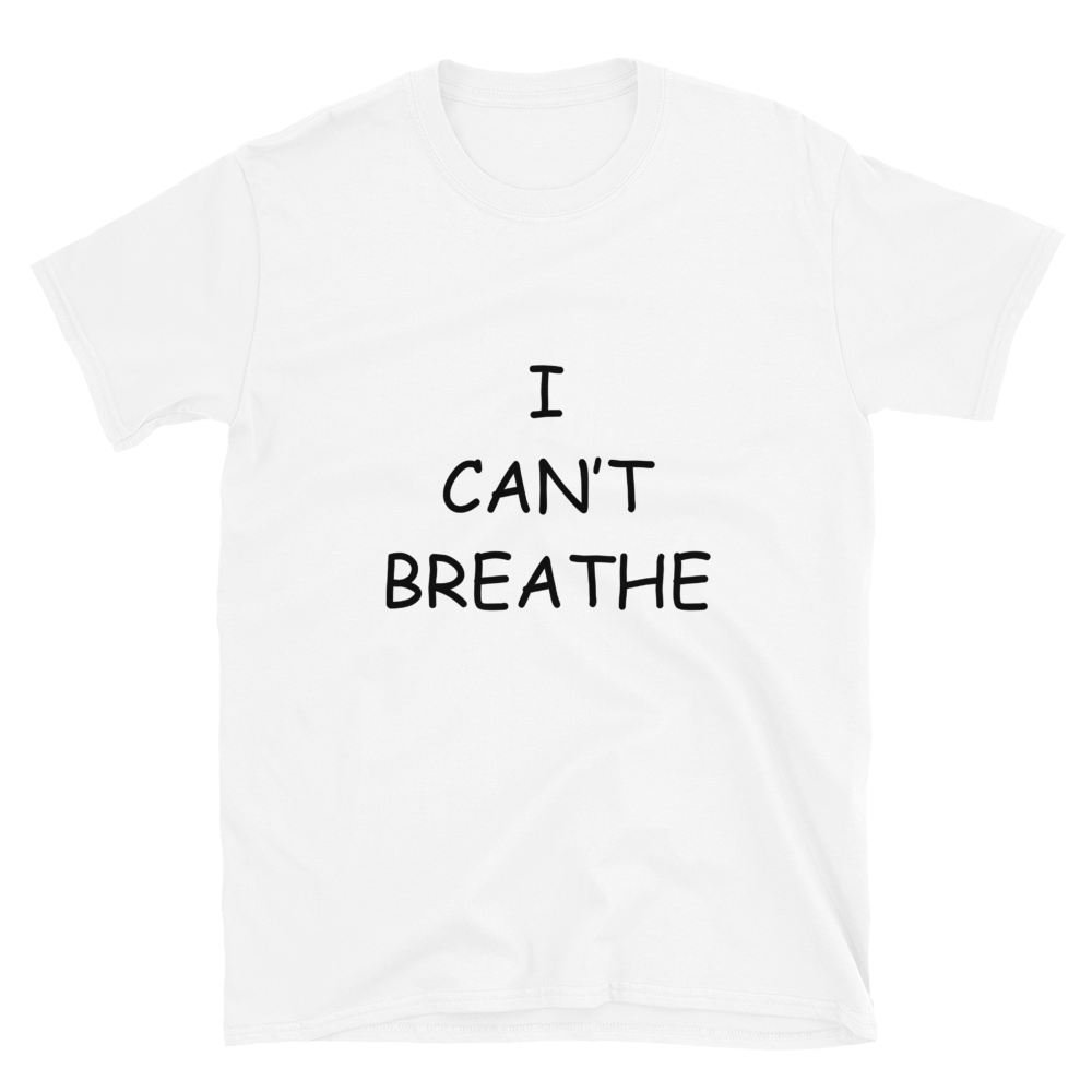 I Can't Breathe BLM White Men's T-Shirt
