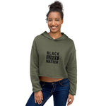 Load image into Gallery viewer, Black Lives Matter Women&#39;s Crop Hoodie
