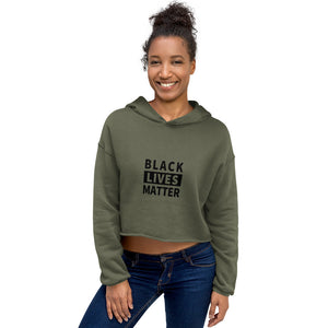 Black Lives Matter Women's Crop Hoodie