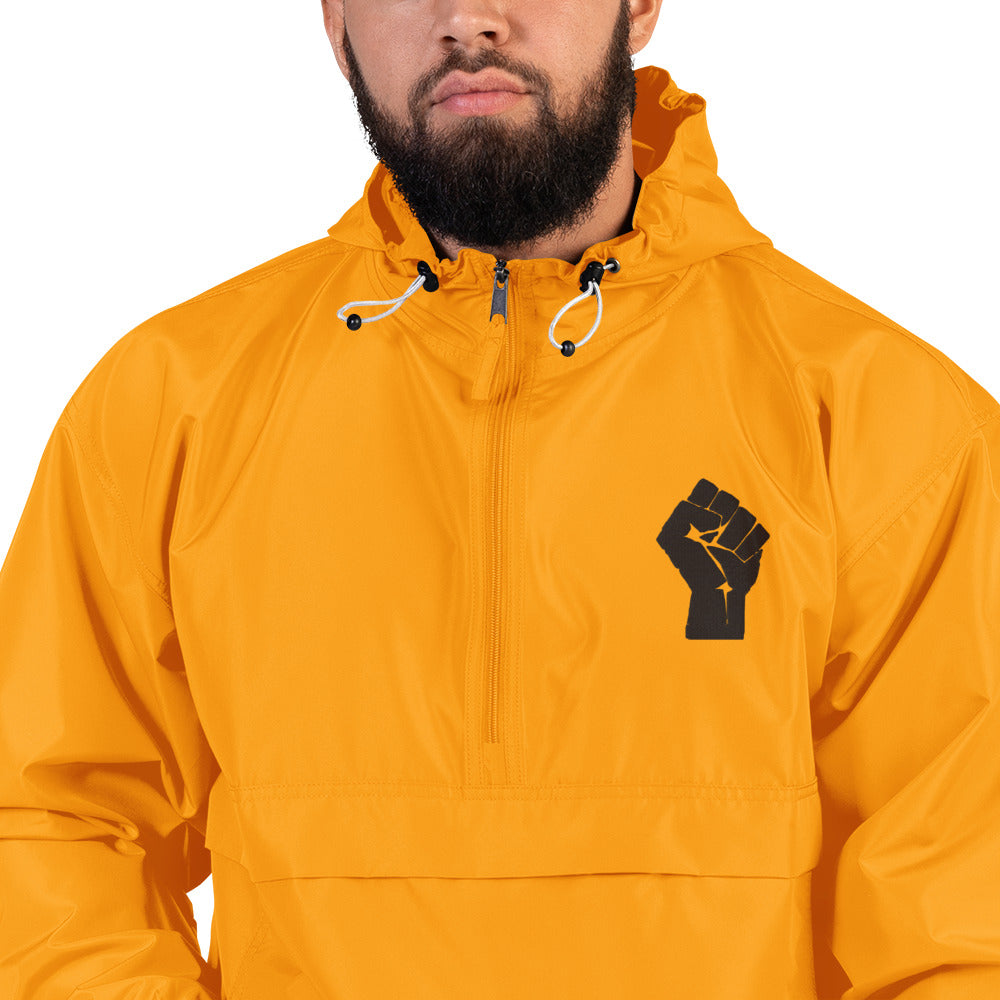 Black Lives Matter Fist Embroidered Champion Jacket