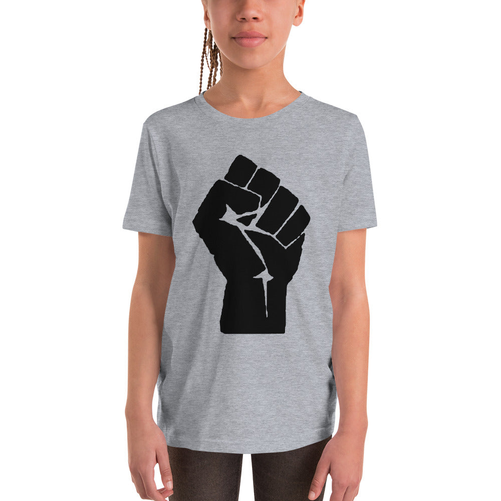 Black Lives Matter Fist Youth Short Sleeve T-Shirt