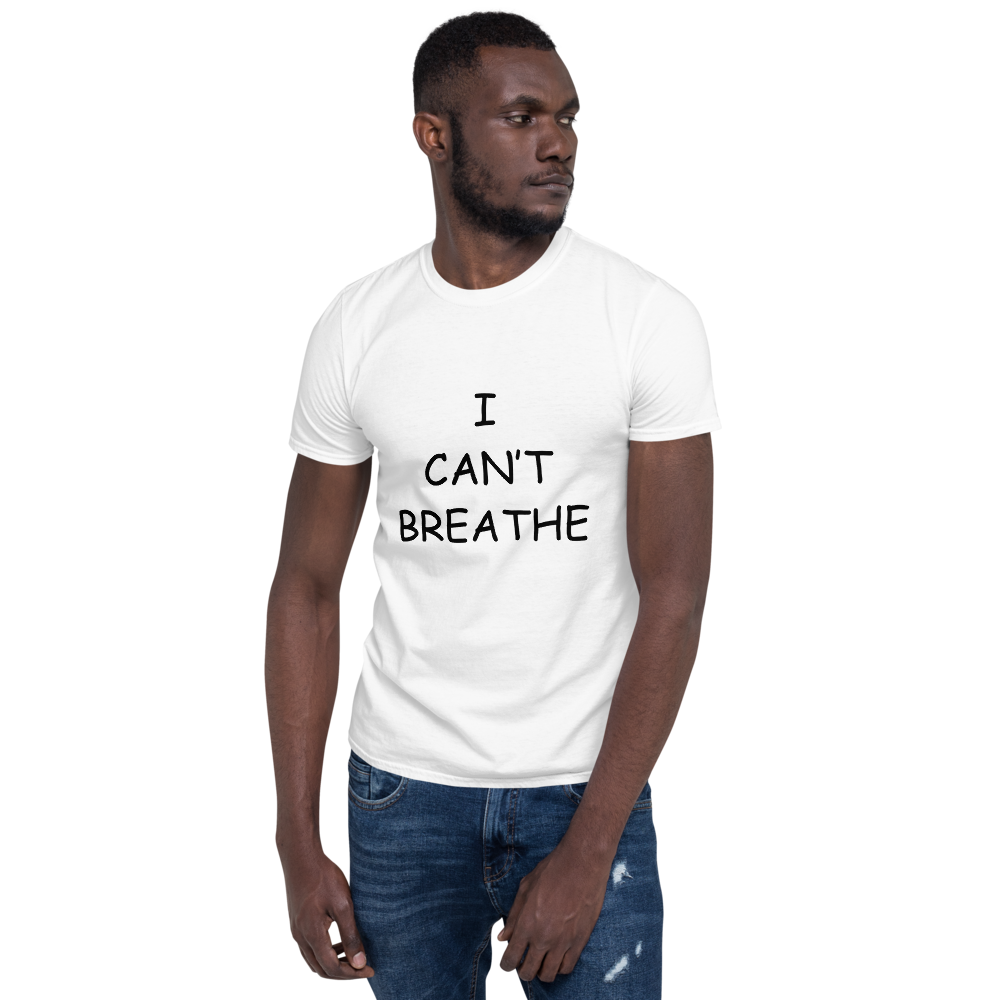 I Can't Breathe BLM White Men's T-Shirt