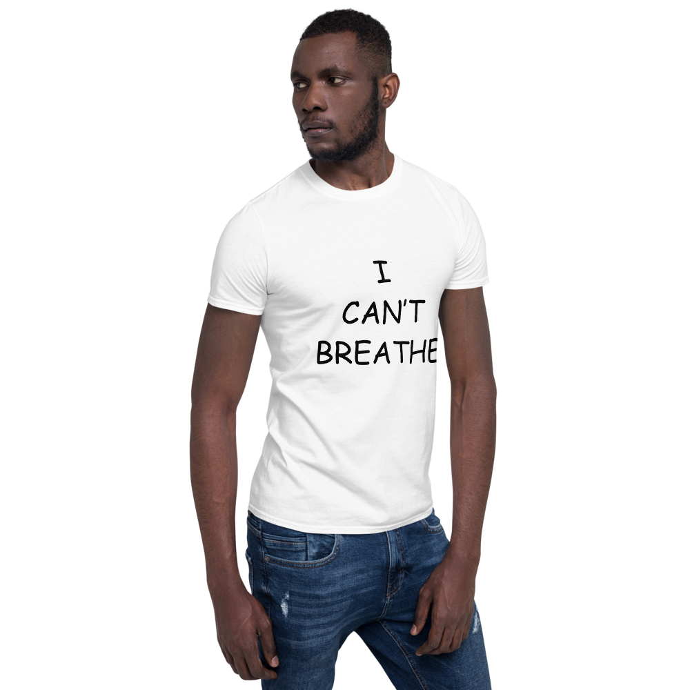 I Can't Breathe BLM White Men's T-Shirt