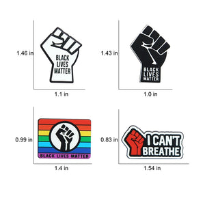 Black Lives Matter Enamel Lapel Support Pin