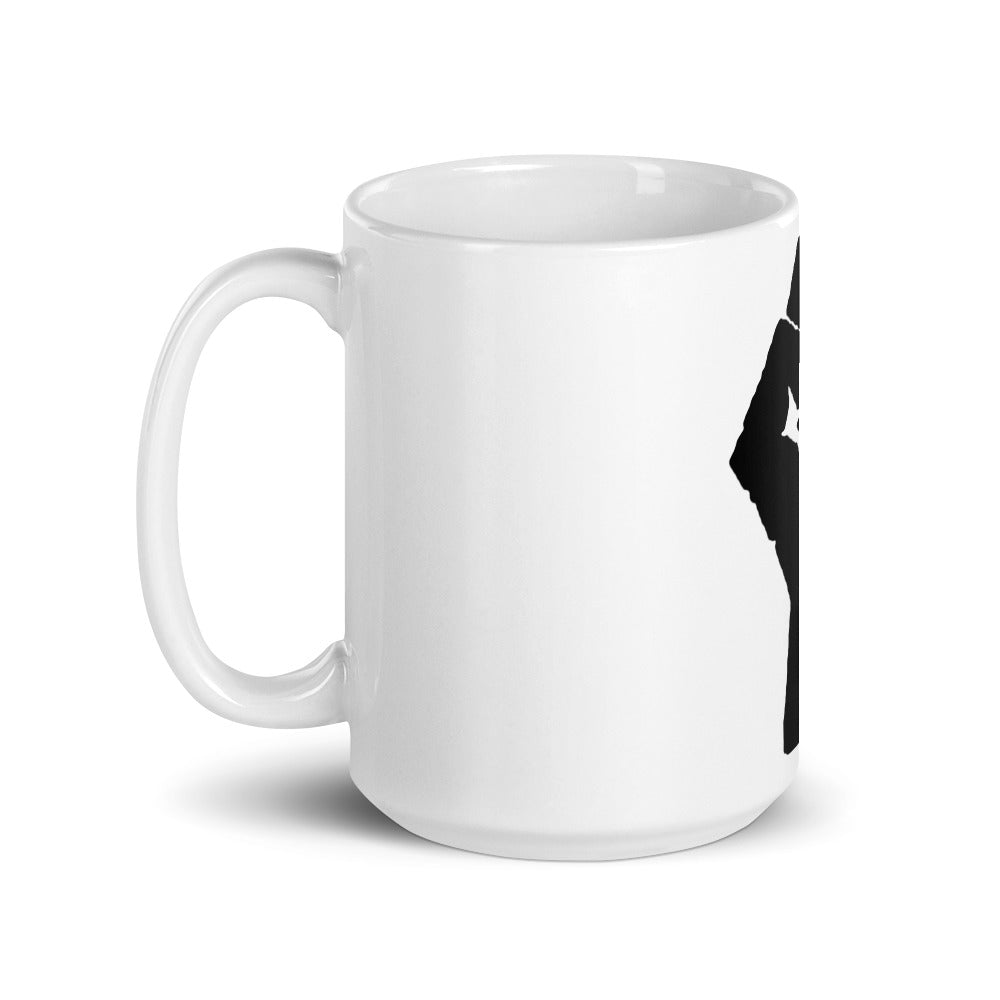 BLM fist glossy mug