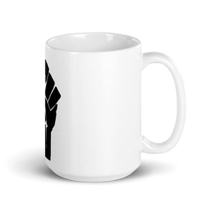 BLM fist glossy mug